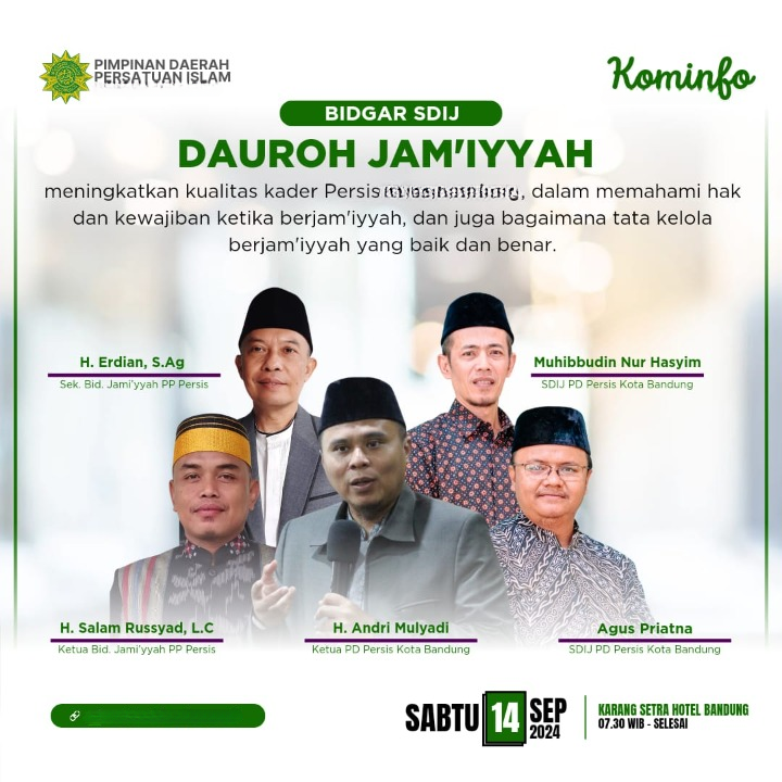 Dauroh Jamiyyah SDIJ PD PERSIS Kabupaten Pandeglang